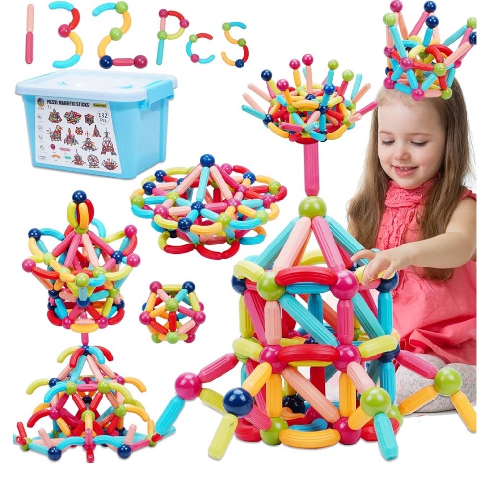 NWT Couomoxa Magnetic Sticks. 132 pieces